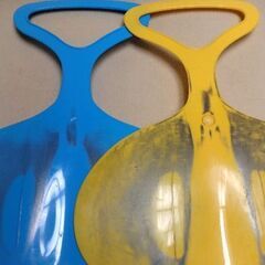 ローラーすべり台用マット(黄色3枚・水色2枚)の画像