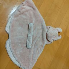 うさ耳つきベビーポンチョの画像