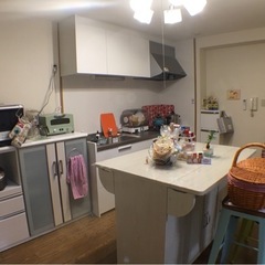 カウンター　収納　レンジ台の画像
