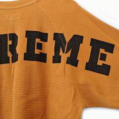 シュプリーム Stencil Thermal Tシャツ S オレンジ メンズ Supreme 24F/Wの画像