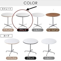 カフェテーブル　　　韓国風　インテリア　おしゃれ　ダイニングテーブル　丸テーブル　机　かわいい　シルバーの画像