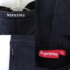 シュプリーム 17AW S ロゴ フーディー M ブラック メンズ Supremeの画像
