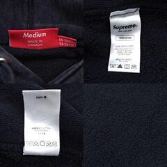 シュプリーム 17AW S ロゴ フーディー M ブラック メンズ Supremeの画像