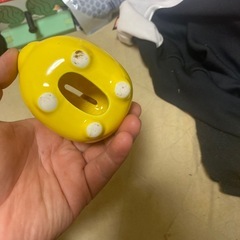 豚の花柄貯金箱の画像