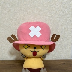 【新品】ワンピース　めちゃでかチョッパーぬいぐるみ　キラキラ目verの画像