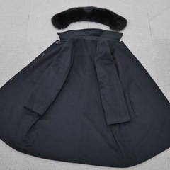 ★カシミヤ＆ブルーフォックス★ロングコート★mis Cama★カシミヤ100%★暖かい★の画像