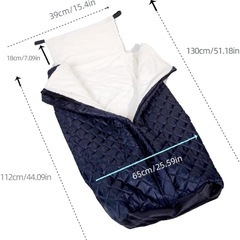 新品未使用 車椅子用ブランケット ネイビーの画像