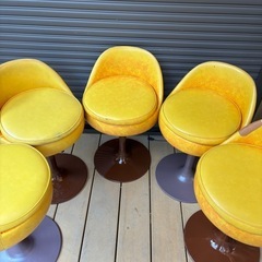 レトロ　カウンターチェア　中古の画像