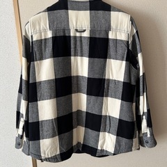 ユニクロ フランネル ボア シャツ ネルシャツ チェック 長袖シャツ women uniqloの画像