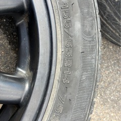 155/65R14
ノーマルタイヤアルミホイールセットの画像