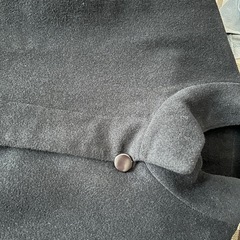 Femimae 黒 ショートコート ファー付き アンゴラ混毛混の画像