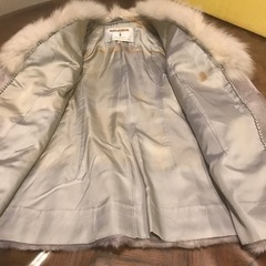 ★ブルーフォックス&ラムリアルファーコラボコート★カラコルム★13号★レディース★の画像