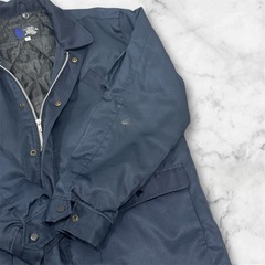 ワークジャケット 作業着 防寒 アウター EL 鳶 外仕事 紺 ネイビー 丈長めの画像