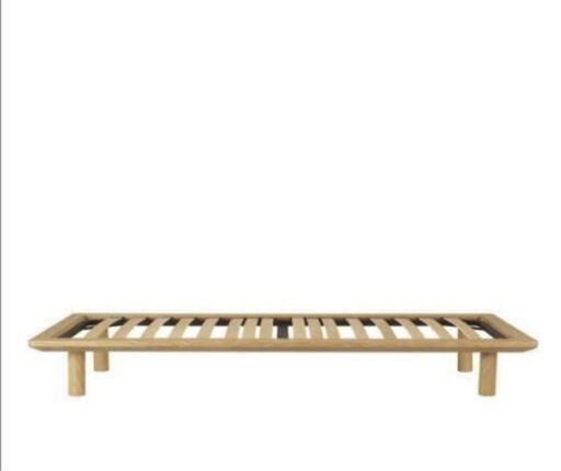 無印良品　MUJI 木製 ベッドフレーム シングル タモ材 ／ ナチュラル