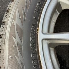 155/65/R14スタッドレスタイヤアルミホイールセットの画像