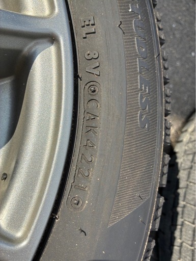 【取引中】155/65/R14スタッドレスタイヤアルミホイールセット