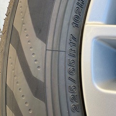 40系アルファード　純正タイヤ　４本セット　225/65r17の画像