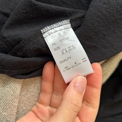 Season reason by Lin & red ブラック ボリュームスリーブブラウス 七分袖の画像