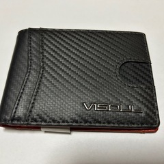 VISOL ブラック 二つ折り財布の画像