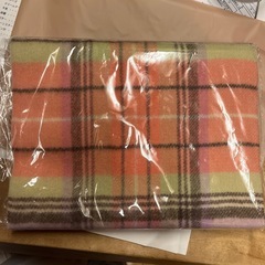 ［決まりました］新品チェックカシミヤ　マフラーの画像