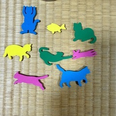 新品未使用缶入り猫型マグネットの画像