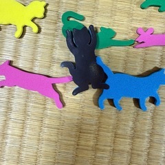 新品未使用缶入り猫型マグネットの画像