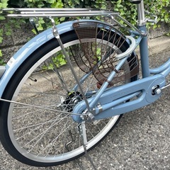 🔶新車🔶　マルイシ　ロマンスアルミ　軽量アルミフレーム　LEDオートライト　ローラーブレーキ　ファッションサイクル　ママチャリ　自転車　点検調整永久無料✨　西宮市の画像