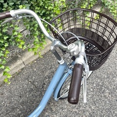 🔶新車🔶　マルイシ　ロマンスアルミ　軽量アルミフレーム　LEDオートライト　ローラーブレーキ　ファッションサイクル　ママチャリ　自転車　点検調整永久無料✨　西宮市の画像