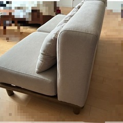 1人掛けローソファ　2P グレーの画像