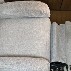 美品　ニトリ　グレー 電動リクライニングソファ 1人用の画像