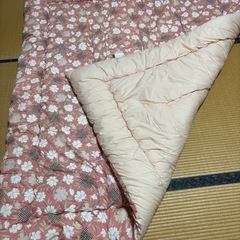 ダブルの羊毛50%掛け布団の画像