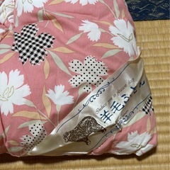 ダブルの羊毛50%掛け布団の画像