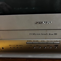 SHARP 15インチブラウン管テレビデオ VT-15FN1-S 通電確認のみの画像