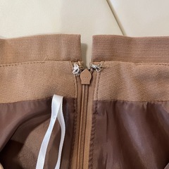 grove グローブ リボン付きひざ丈スカートの画像