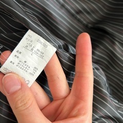 NICE CLAUP デニムジャケット ノーカラー ジップアップの画像