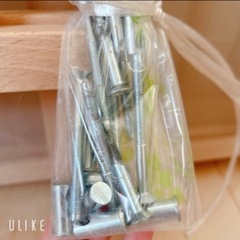 【募集中】IKEA/スニーグラル/ベビーベッド/ベッドガード・ボックスシーツ付きの画像