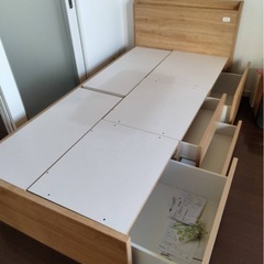 引き出し付き　シングルベットの画像