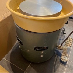 【動作良好・ドベ受け付】SHIMPO 電動ろくろ RK-88／室内保管シンポの画像