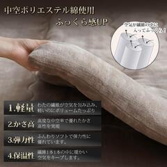 こたつ布団❣️185X185cm 吸湿発熱 正方形 フランネル 静電気防止 厚手の画像