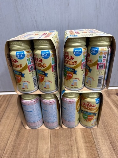 大特価【未開封】明治ほほえみらくらくミルク　200ml×6缶×4セット×4箱 明治ほほえみらくらくミルク 200ml×6本×4セット - ミルクオンライン