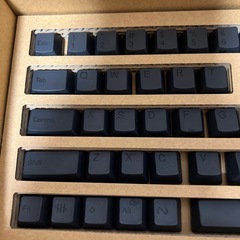 hhkb Professional キーキャップセット 日本語配列/墨/刻印ありの画像