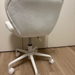 白 チェア 勉強の画像