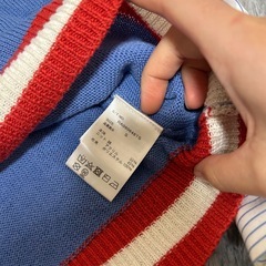 レピピアルマリオ　ニットシャツ　ブルー　エスサイズの画像