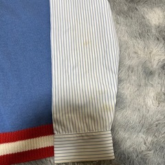 レピピアルマリオ　ニットシャツ　ブルー　エスサイズの画像