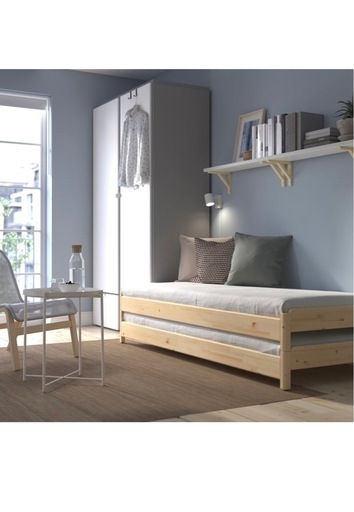 【お譲り先決定】IKEA ベッドフレーム スタッキングベッド ウトーケル　