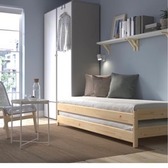【お譲り先決定】IKEA ベッドフレーム スタッキングベッド ウトーケル　の画像