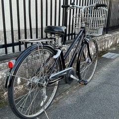 ＜整備済・美品車＞ブリヂストン・アルベルト・26インチ自転車・内装5段変速 ブラック・LEDオートライト 鍵は1発2錠です。の画像