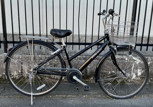 ＜整備済・美品車＞ブリヂストン・アルベルト・26インチ自転車・内装5段変速 ブラック・LEDオートライト 鍵は1発2錠です。