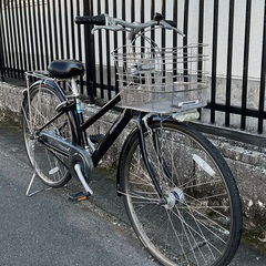 ＜整備済・美品車＞ブリヂストン・アルベルト・26インチ自転車・内装5段変速 ブラック・LEDオートライト 鍵は1発2錠です。の画像