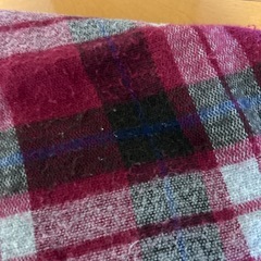 マフラー　厚手　ワインレッドの画像